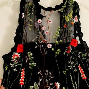 City Studio Plus Size Embroidered Dress